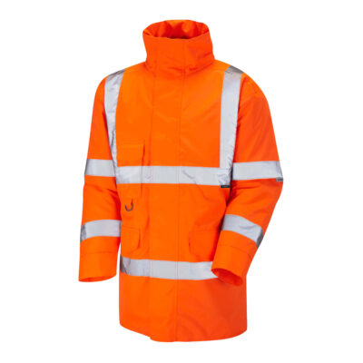 Leo A01 Hi Vis Tawstock EcoViz 4K Baffle Lined Jacket