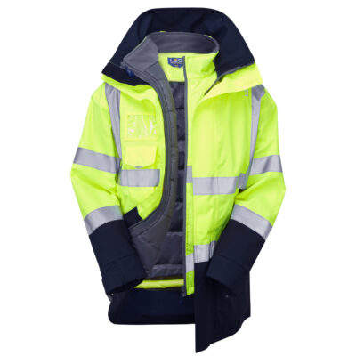 Leo Hi Vis A04/BW01 Clovelly +Torrington 3-in-1 Jacket