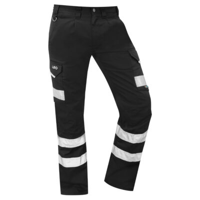 Leo CT02 Ilfracombe EcoViz  Cargo Trouser Black