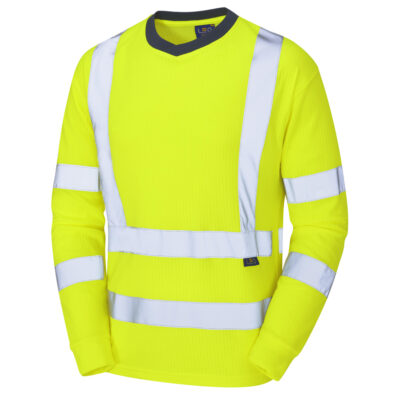 Leo Hi Vis T05 Riverton EcoViz Comfort Sleeved T-Shirt