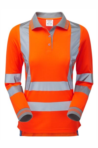 Pulsar PR703 Protect Womens Hi Vis Ls Polo Shirt