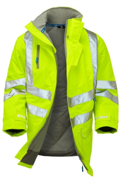 Pulsar P187 Protect Hi Vis Padded Storm Coat