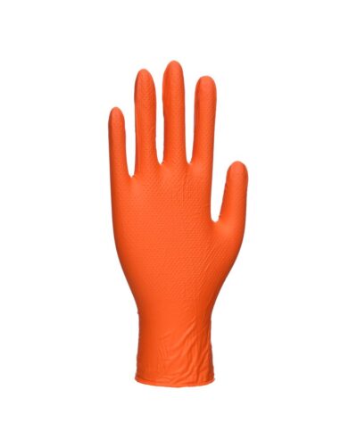 A930 Portwest Orange HD Disposable Gloves Orange