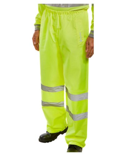 Standard High Visibility Yellow Overtrousers