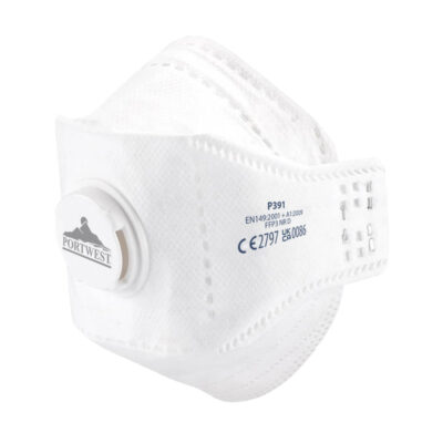 P391 EAGLE FFP3 Valved Dolomite Fold Flat Respirator (Pk10)