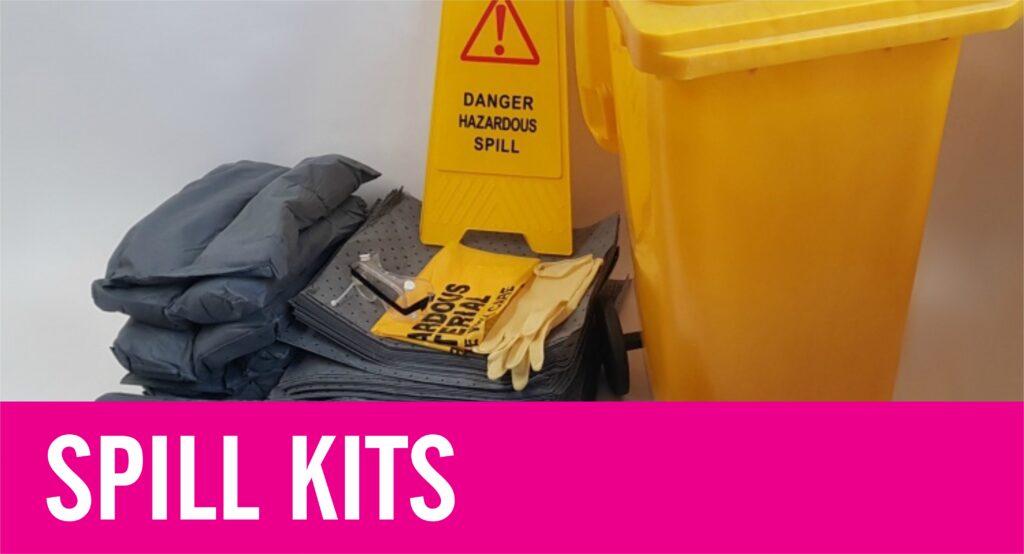 View LA Safety’s extensive range of Spill Kits Chemical Spill Kit Chemical Pad Chemical Sock Oil Absorbent Pad