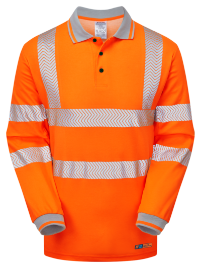 Pulsar LFE926 Life Mens Hi-Vis Long Sleeve Polo Shirt