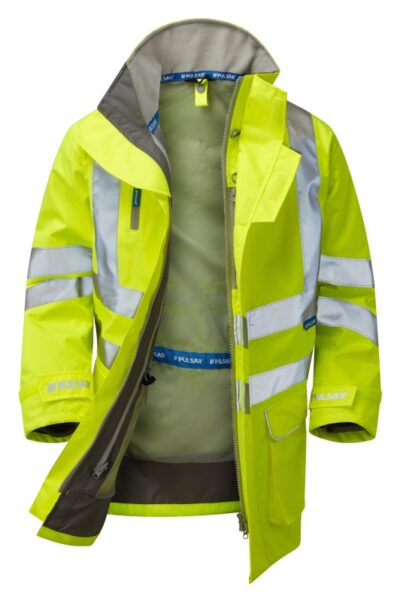 Pulsar P421 Protect Hi Vis Mesh Lined Storm Coat