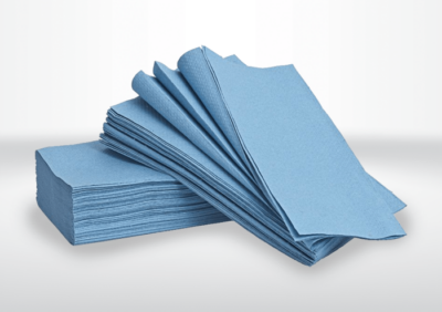 1Ply Blue C-Fold Hand Towels (2400 Towels)