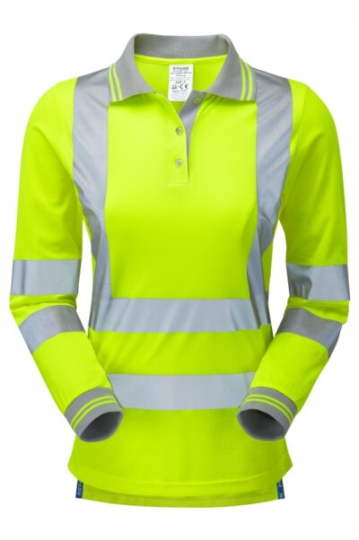 Pulsar P702 Protect Womens Hi Vis Ls Polo Shirt