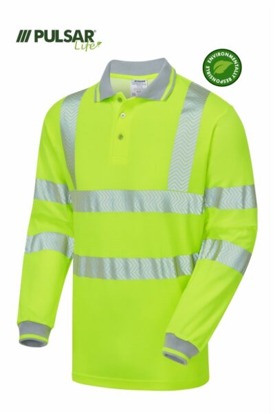 Pulsar LFE953 Life Womens Hi Vis Ls Polo Shirt