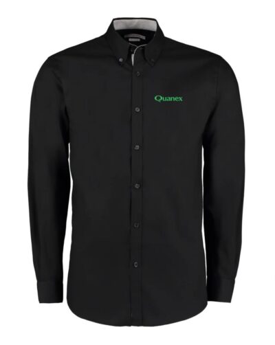 KK190 Contrast L/S Shirt Blk/Silv c/w Quanex