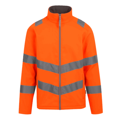TRA712 Hi-Vis Pro Contract Ablaze 2 Layer Softshell Jacket
