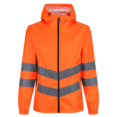 TRW497 Hi-Vis Pro Waterproof Reflective Packaway Work Jacket